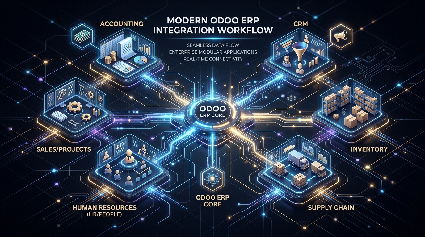 Odoo ERP Integration Workflow Showcase